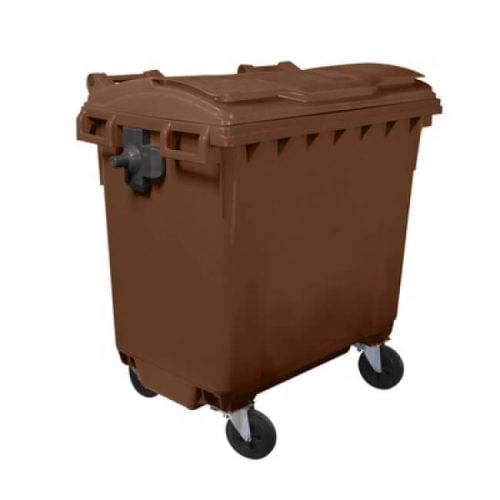 container pentru deseuri maro 770 litri